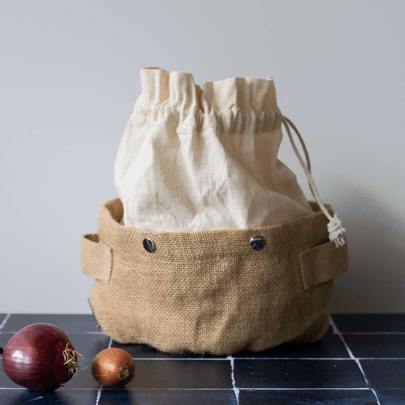 Pebbly Storage Basket with Removable Bag - Medium