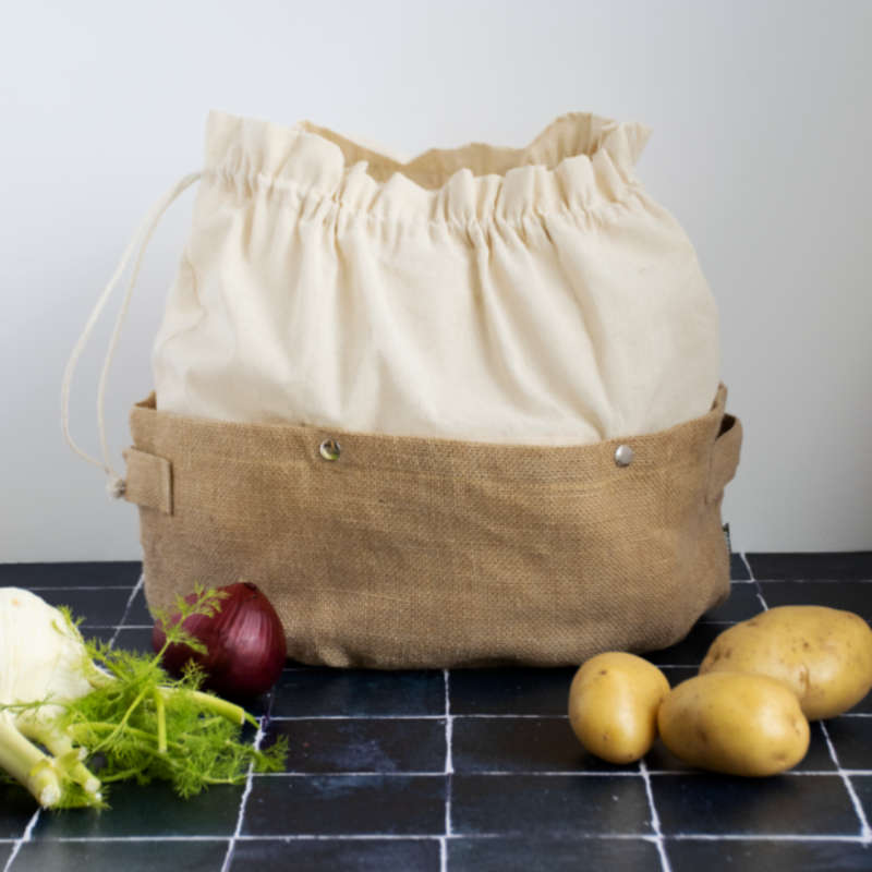 Pebbly Storage Basket with Removable Bag - Large