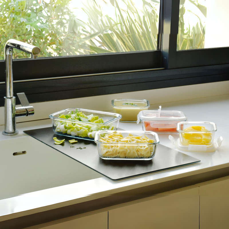 Pebbly Glass Food Containers Starter Set - Set of 5