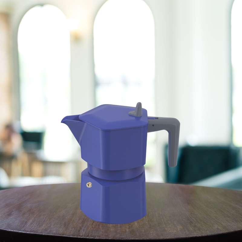 Pezzetti Penta Express Stove Top Coffee Maker - Blue