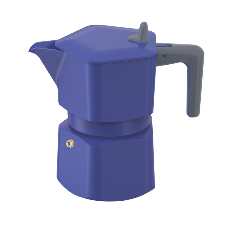 Pezzetti Penta Express Stove Top Coffee Maker - Blue