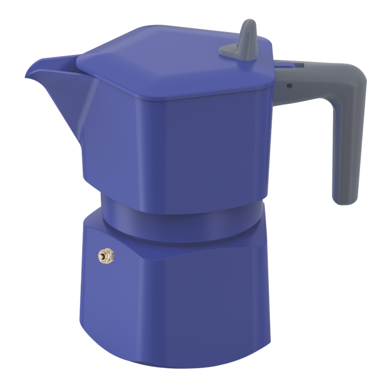Pezzetti Penta Express Stove Top Coffee Maker - Blue