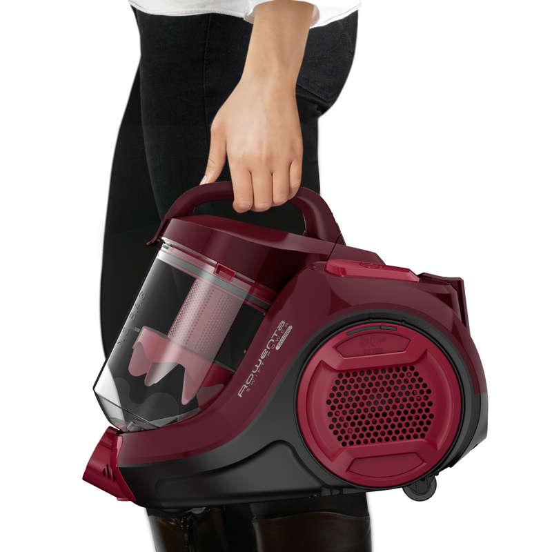 Rowenta Swift Power Cyclonic Bagless Vacuum Cleaner Dark Red