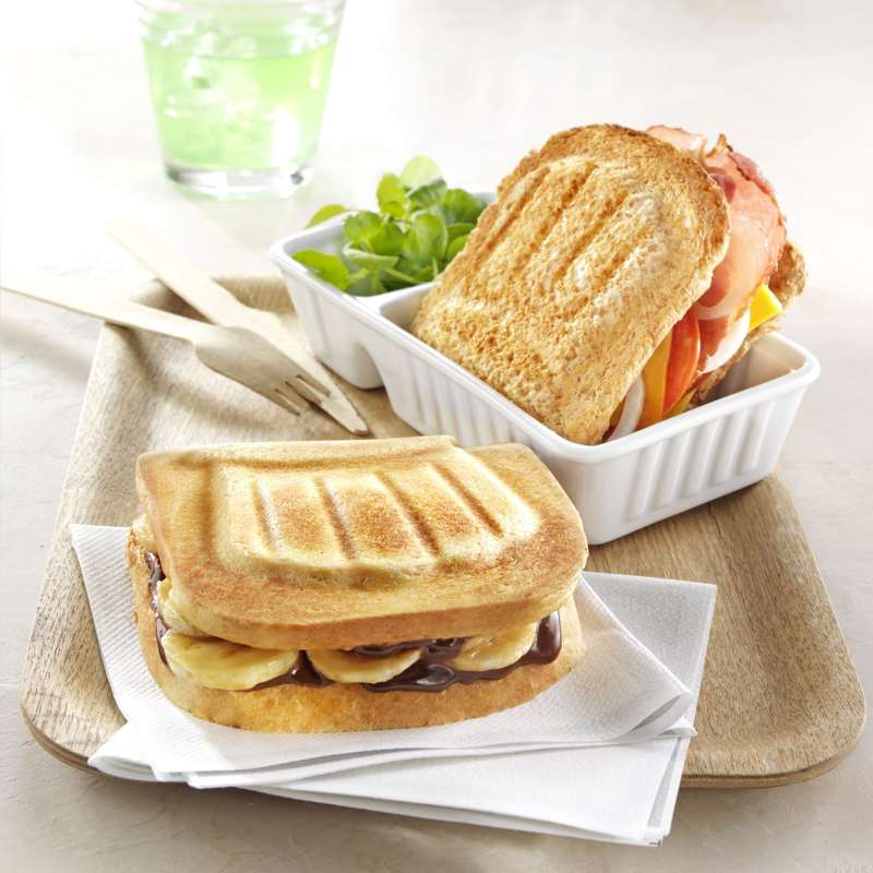 Moulinex Break Time Sandwich Maker 3 in 1 - Silver