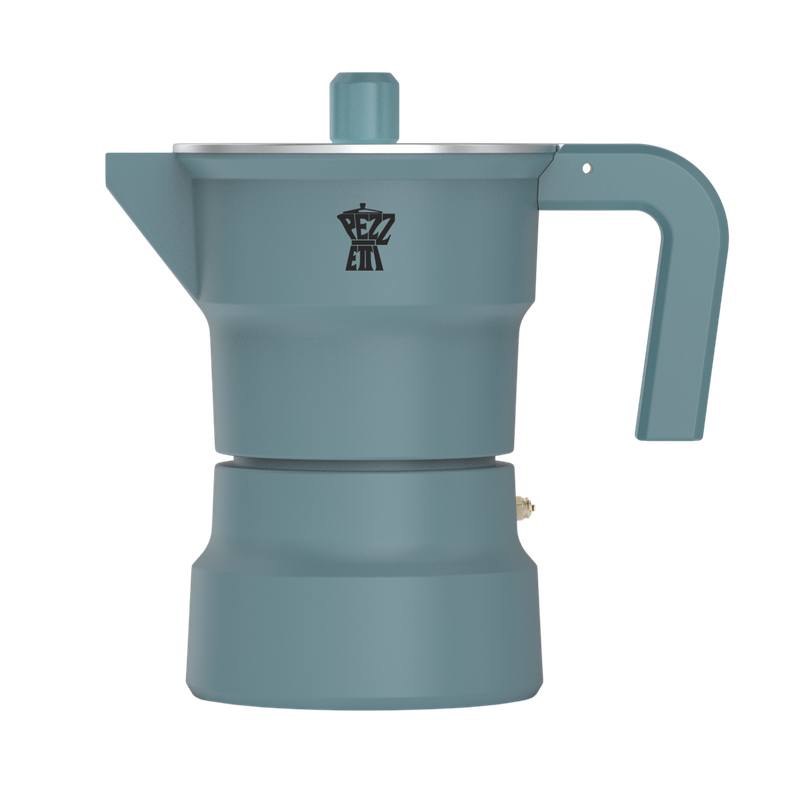 Pezzetti Solid Express Stove Top Coffee Maker - Blue