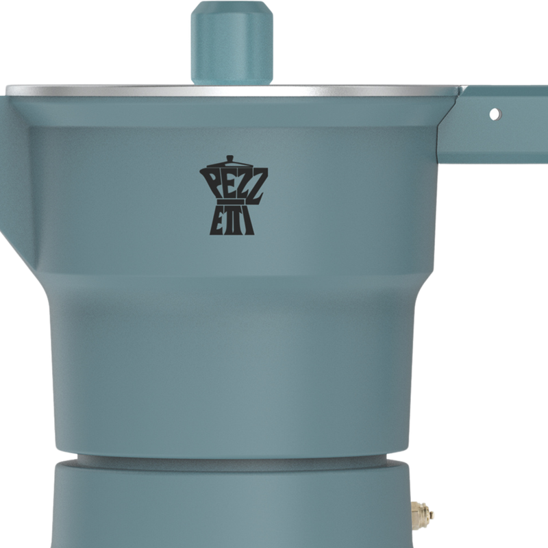 Pezzetti Solid Express Stove Top Coffee Maker - Blue