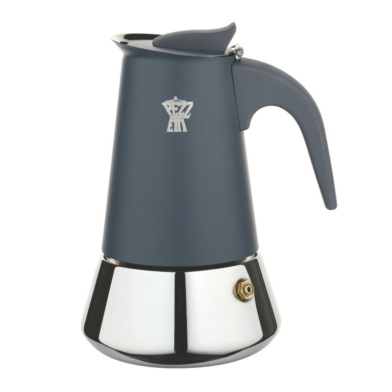 Pezzetti Steel Express Stove Top Coffee Maker - Grey