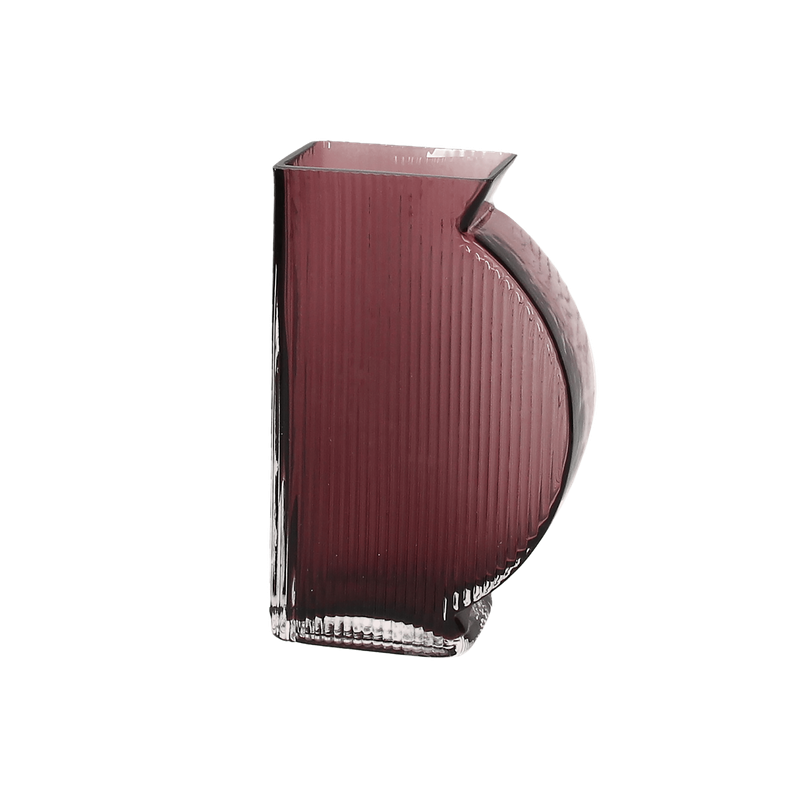 Andrea Fontebasso Tummy Vase Burgundy 20cm H