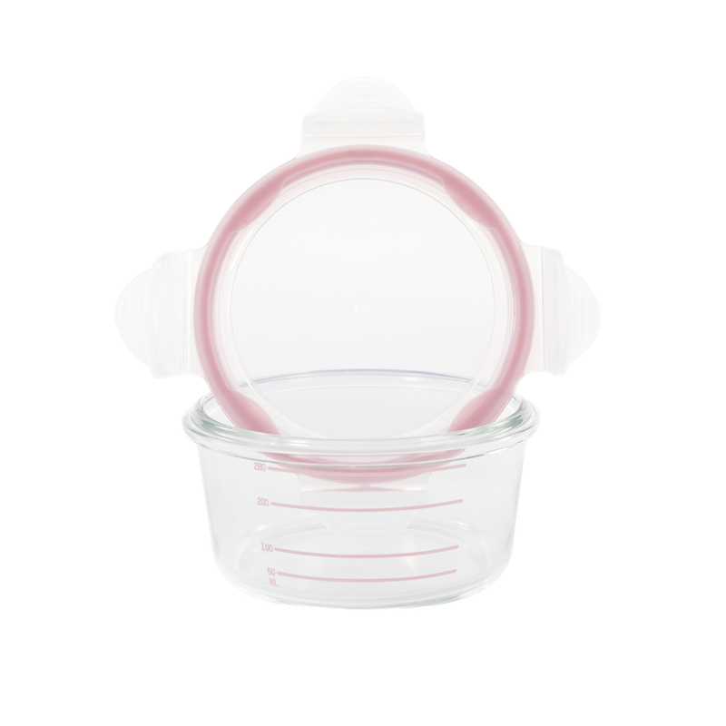 B-Bowls Glass (3pcs) (White, Grey & Pink)