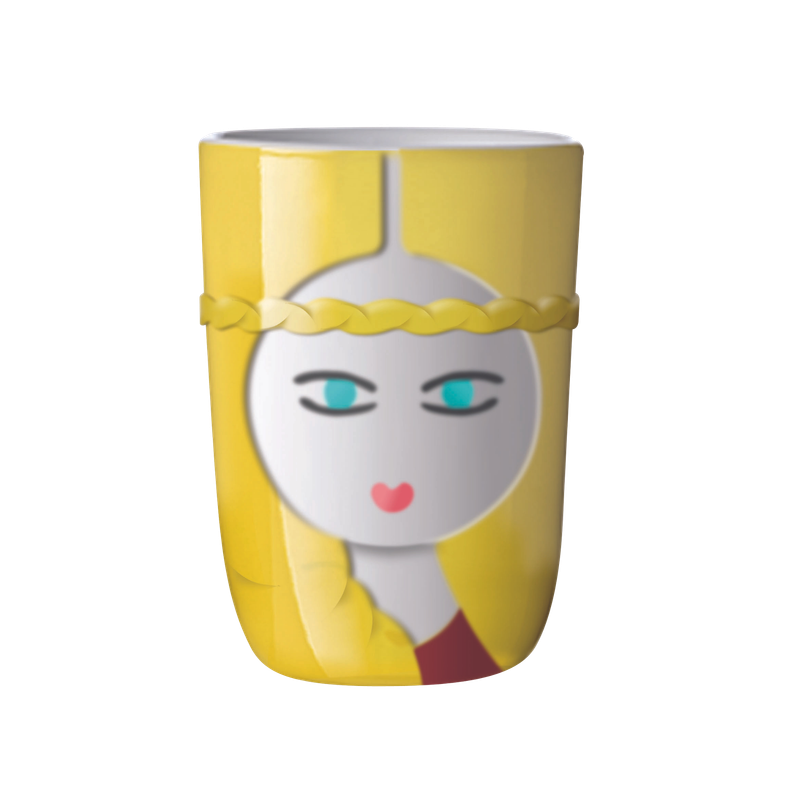 Folklore Double Wall Porcelain Cup - Freja (Denmark)