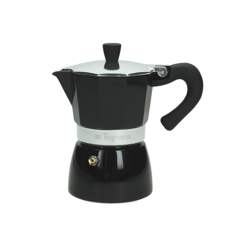 Tognana 3 Cup Grancucina Coffee Maker - Black