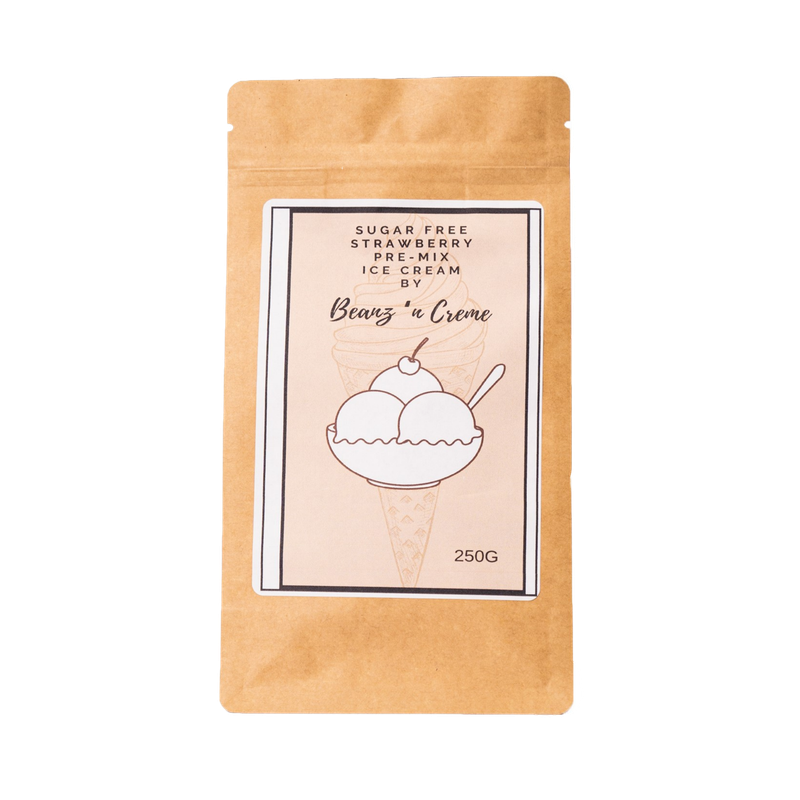 Strawberry Sugar Free Ice Cream Premix 250g