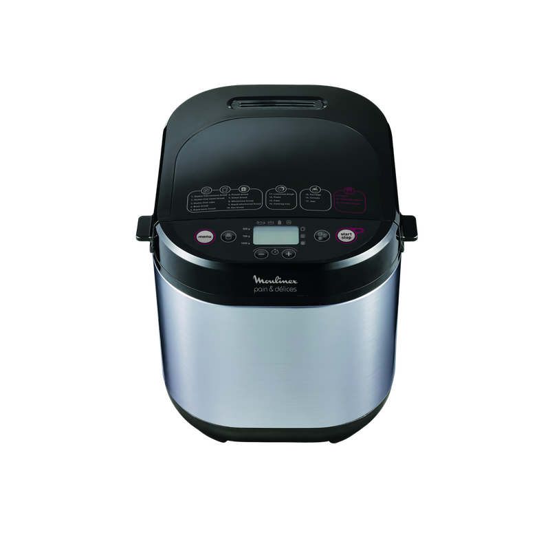 Moulinex 1 Kg S/Steel Breadmaker - 20 Programs