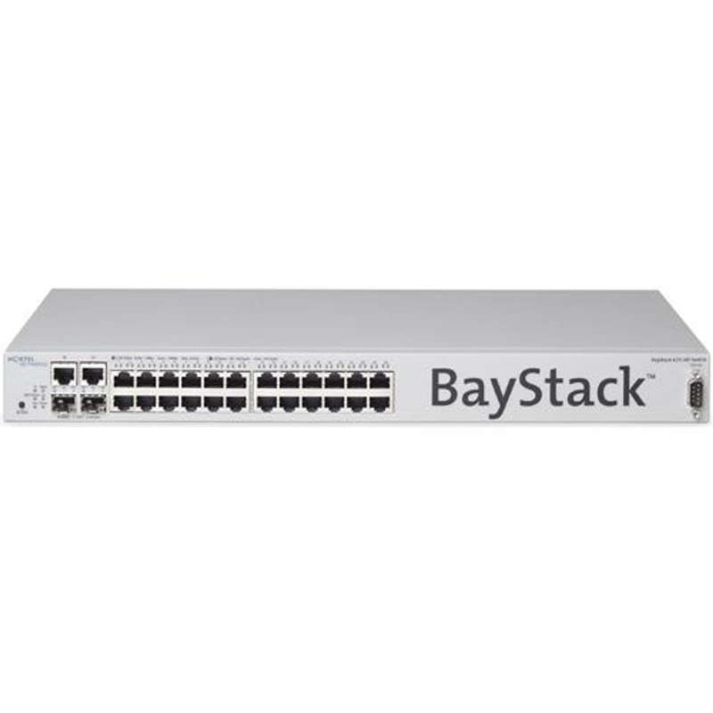 Nortel Baystack 425-24T 24-Port 10/100 Ethernet Switch, 2 Sfp - Refurb