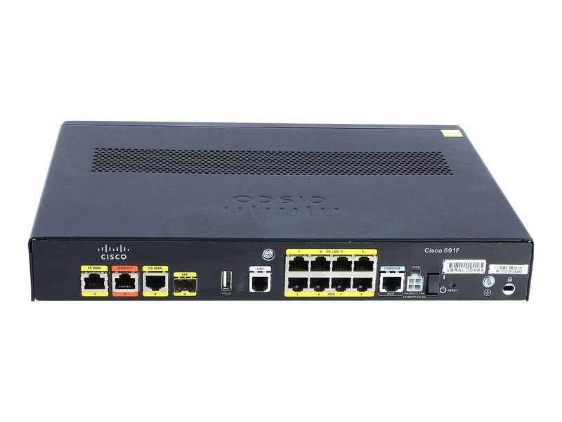 Cisco C891F-K9 Gigabit Ethernet security router with SFP - Refurb