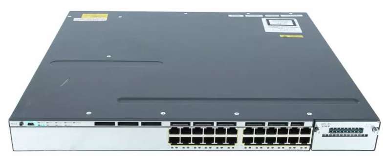 Cisco WS-C3750X-24P-S 24-Port PoE+ Layer 3 Gigabit Switch - Refurb