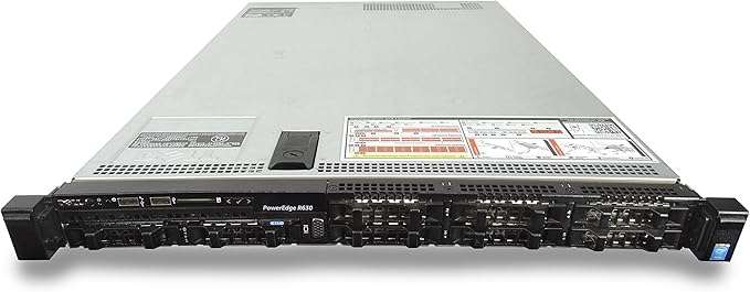 Dell PowerEdge R630 1U Rackmount Server 8 SFF - 2 x Xeon E5-2620 V4 - 128GB DDR4 - 2 x 900GB SAS ...
