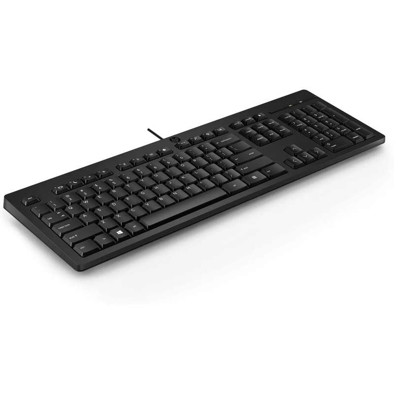 HP 125 USB Wired Keyboard Black US Layout -