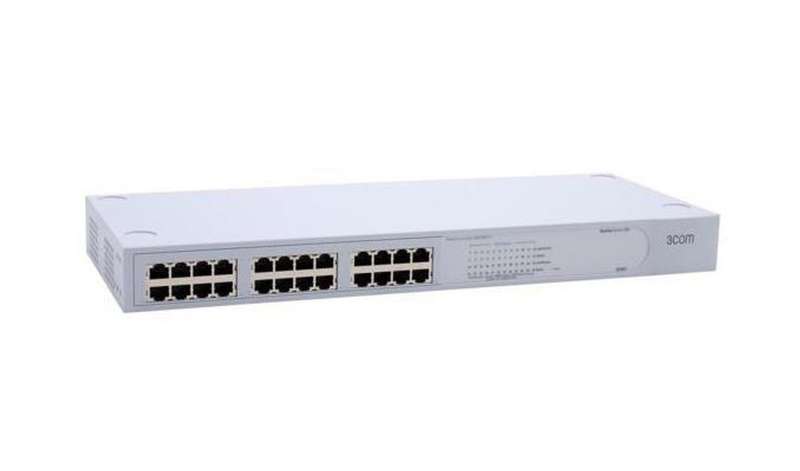3Com 3C16471 Baseline Switch 2024 - 10/100 Unmanaged Switch - Refurb