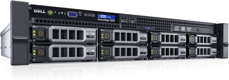 Dell PowerEdge R530 2U Rack Mount Server - 8 SFF - 2 x Xeon E5-2603 V3 - 32GB DDR4 - 2 x 4TB HDD ...