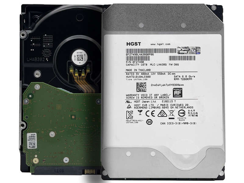 HGST Ultrastar HUH721010ALE600 10TB 6Gbps 7.2K Enterprise ISE SATA HDD - Refurb