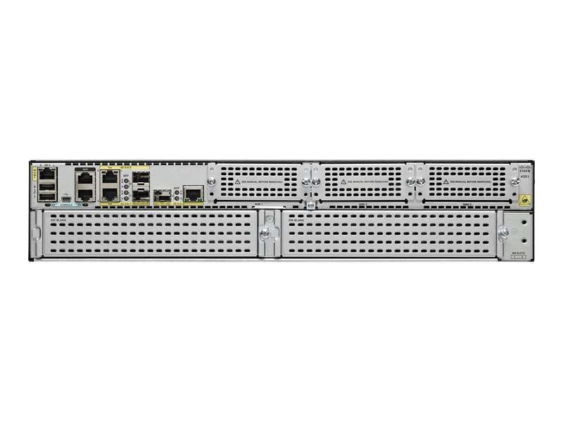Cisco ISR 4351 (3GE,3NIM,2SM,4G FLASH,4G DRAM,IP Base) Integrated Services Network Router - Refurb