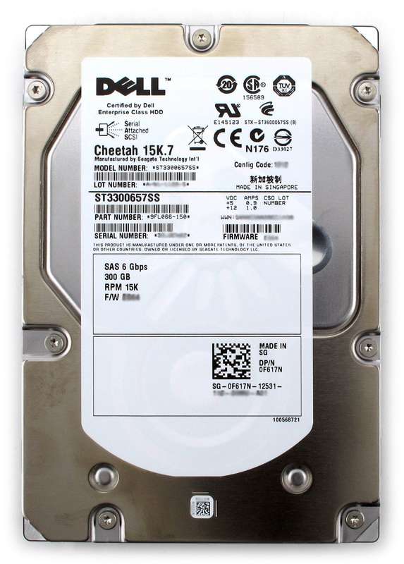 Dell ST3300657SS - 300GB SAS Hard Drive - 3.5" - 15 000 RPM - 6GB/s