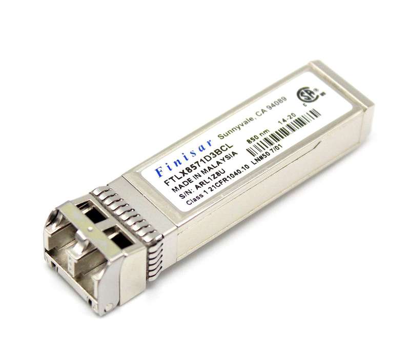 Finisar FTLX8571D3BCL-EM RoHS-6 Compliant 10Gb/s 850nm Multimode Datacom SFP+ Transceiver - Refurb