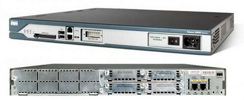 Cisco 2811 2FE, 1 NME, 4 HWICs, 2 PVDM slots, 2 AIMs, and Cisco IOS IP Base Router - Refurb