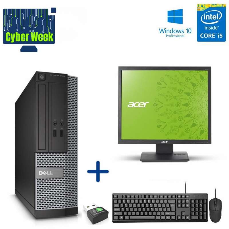 Dell OptiPlex 3020 SFF Office Bundle; i5 4590; 4GB PC3; 500GB HDD; Wi-Fi; Win10Pro; Refurb Special