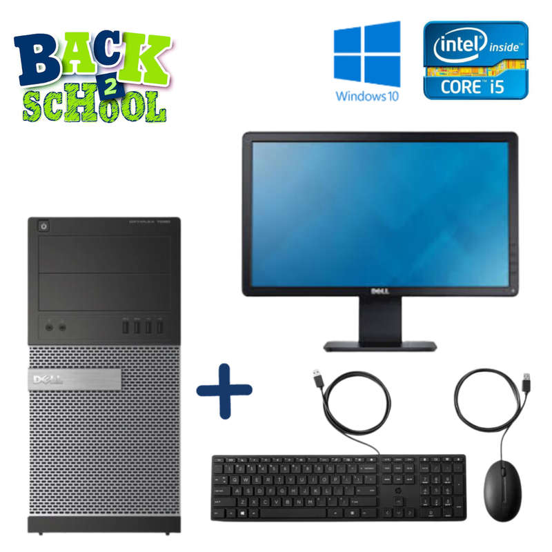 DELL OPTIPLEX 3020 MT - I5 4590 - 4GB DDR3 - 1TB SATA HDD - WINDOWS 10 PRO 64 BIT - REFURBISHED C...
