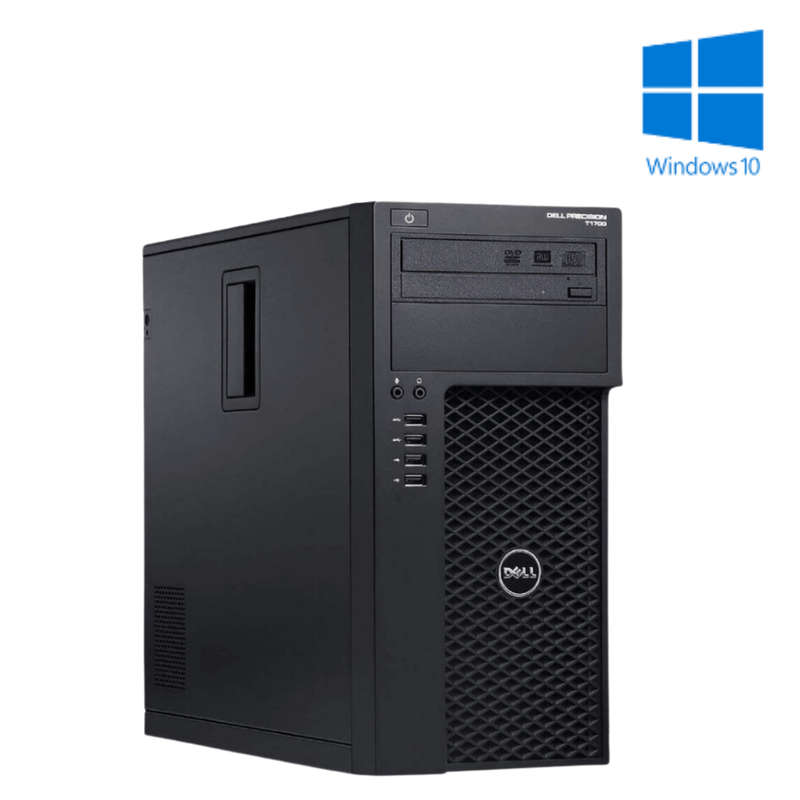 Dell Precision T1700 Tower - Xeon E3-1220 V3 - 8GB DDR3 - 256GB SSD - 1TB SATA HDD - Nvidia Quadr...