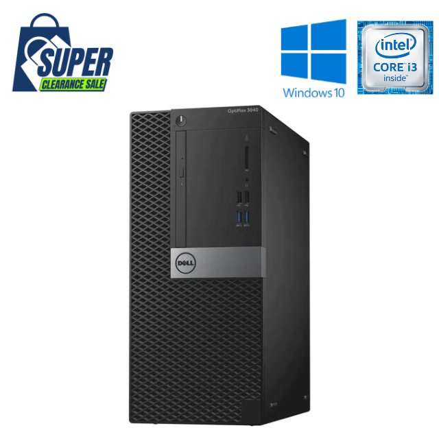 DELL OPTIPLEX 3040 MT - I3 6100 - 4GB DDR3 - 500GB SATA HDD - WINDOWS 10 PRO 64 BIT - REFURBISHED...