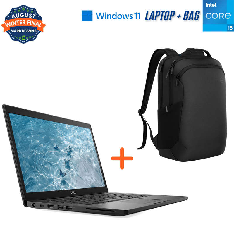 Dell Latitude 7490 14 Inch Business Laptop + Bag - i5 8350U - 8GB DDR4 - 256GB NVME - Win11Pro - ...