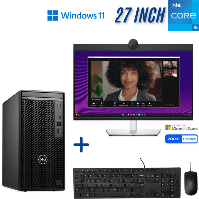 Dell OptiPlex 7020 AI-Optimized Business Computer Set with P2724DEB - i5-14500 - 16GB DDR5 - 256G...