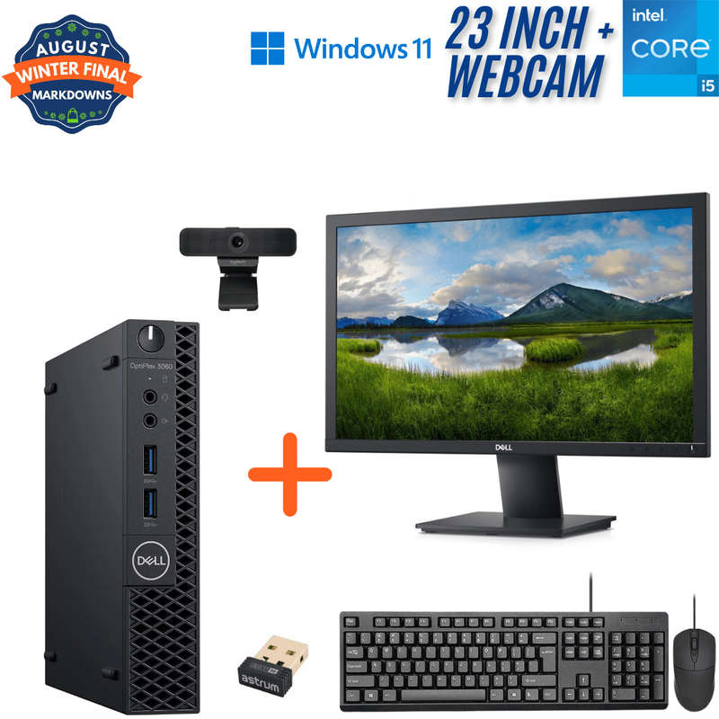 Dell Optiplex 3060 Micro Small to Medium Business Set - I5 8400T - 16GB DDR4 - 128GB SSD - Win11P...