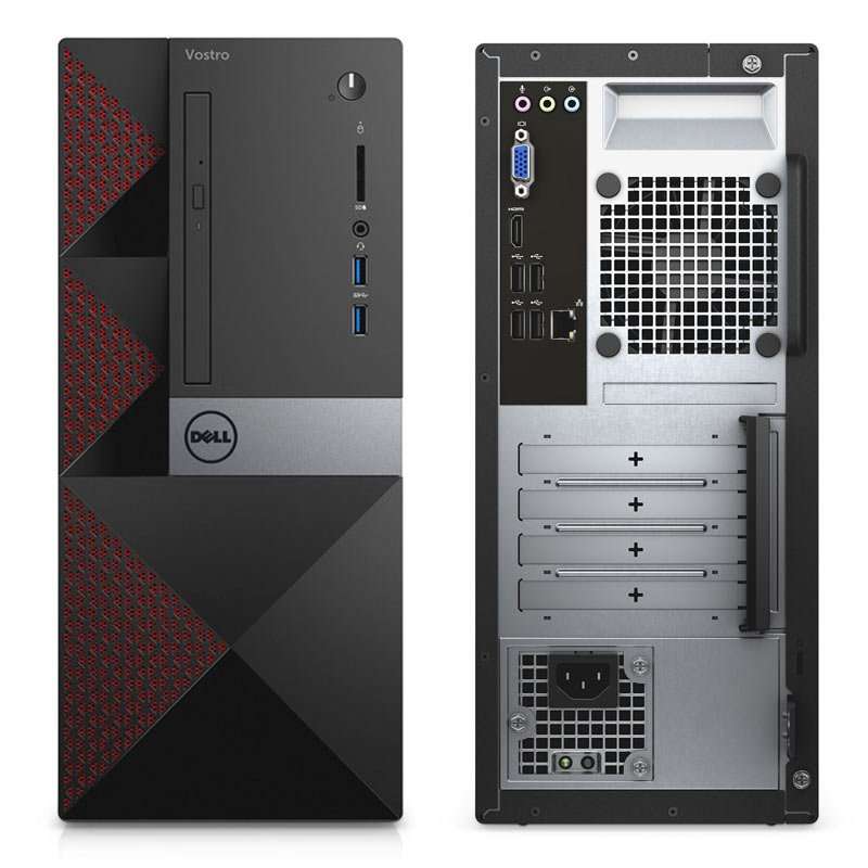 Dell Vostro 3668 MT Home Computer - i3 7100 - 8GB DDR4 - 1TB HDD - Win10pro - Used Desktop PC