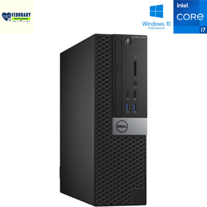 Dell OptiPlex 7040 SFF Operations Computer; i7 6700; 8GB PC4; 256GB SSD; Win10Pro; Refurb