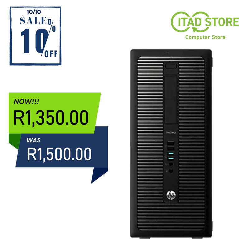 HP Prodesk 600 G1 Tower - I3 4130 - 4GB DDR3 - 320GB HDD - C Grade Computer