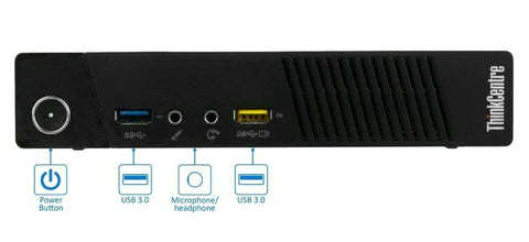 LENOVO THINKCENTRE M93P TINY - CORE I5 - 4570T - 8GB DDR3 - 256GB SSD - INTEL HD 4600 - B GRADE C...