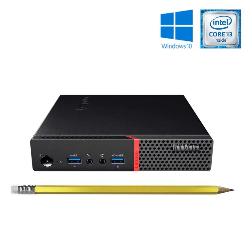 Lenovo ThinkCentre M700 Tiny Computer (No Antenna) - i3 6100T - 8GB DDR4 - 256GB SSD - Win10Pro -...