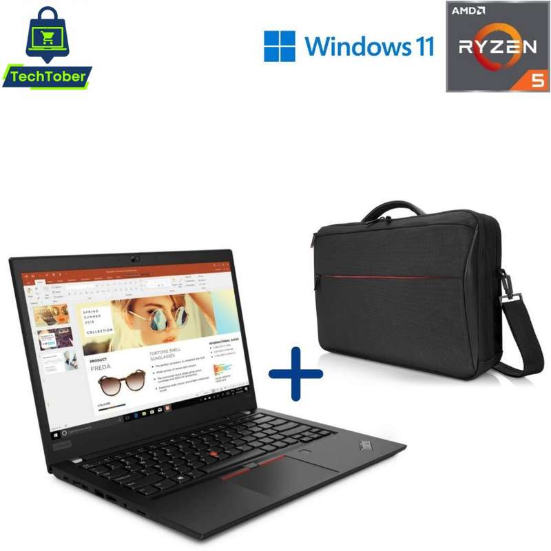 Lenovo Thinkpad T495 Laptop; AMD Ryzen 5 Pro 3500U; 8GB PC4; 256GB NVME SSD; Win11Pro; 14 Inch; R...
