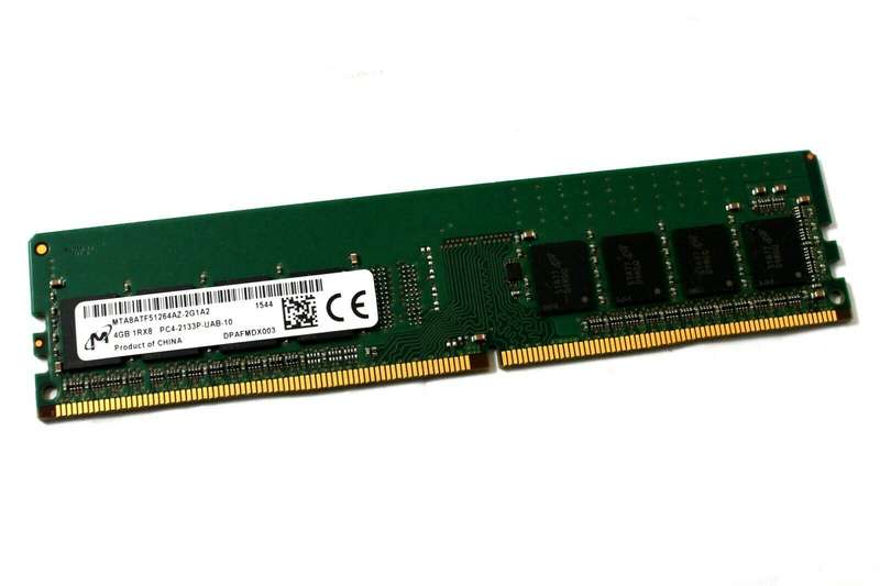 Micron 4GB 1RX8 PC4-2133P-RD0-10 Server RAM - Refurb