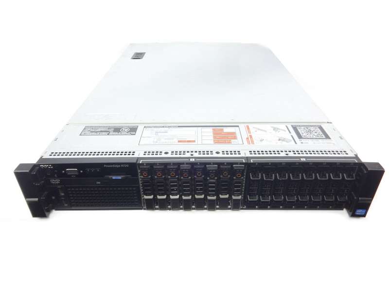 Dell PowerEdge R720 16 Bay SFF Application Server - 2 x Xeon E5-2630 V2 - 64GB DDR3 - 2 x 300GB S...