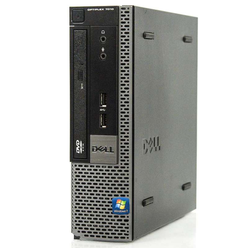 Quad Core Dell Optiplex 7010 USFF - I7 3770S - 4GB DDR3 - 500GB SATA HDD - Win10Pro - Refurb Comp...