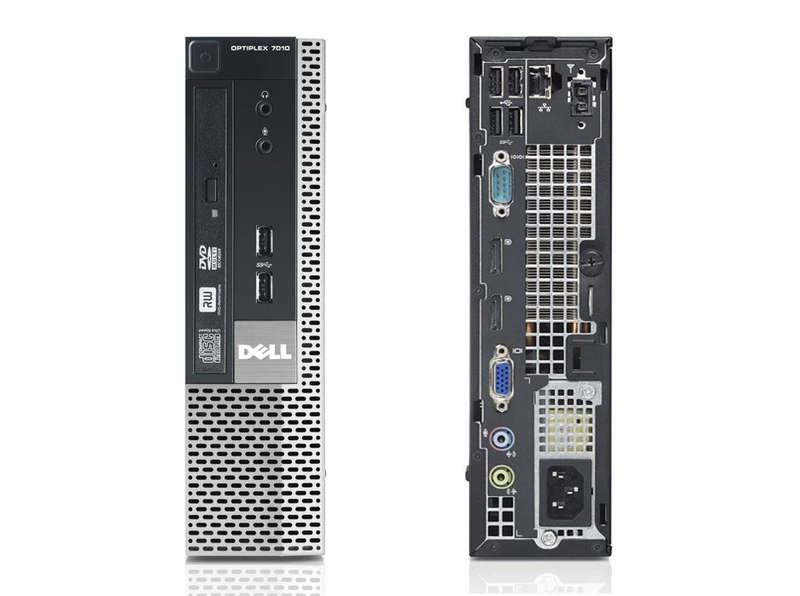 Quad Core Dell Optiplex 7010 USFF - I7 3770S - 4GB DDR3 - 500GB SATA HDD - Win10Pro - Refurb Comp...