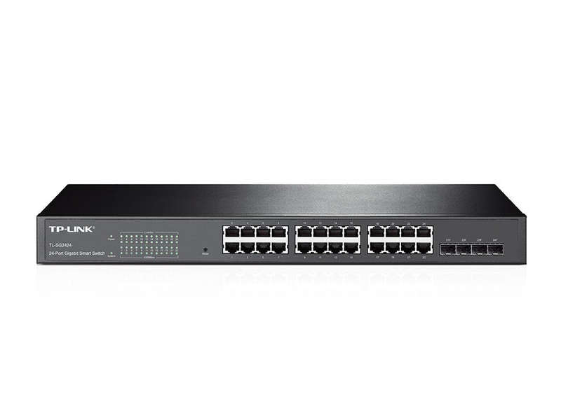 TP-Link TL-SG2424 24-Port Gigabit Smart Switch with 4 Combo SFP Slots -