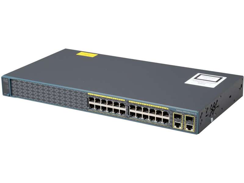 Cisco WS-C2960-24TC-S 2960 Plus 24 10/100 + 2 T/SFP Switch - Refurb
