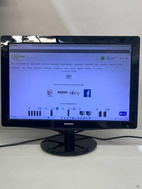 Used 19 Inch Wide LCD Monitor -  VGA, DVI & DisplayPort