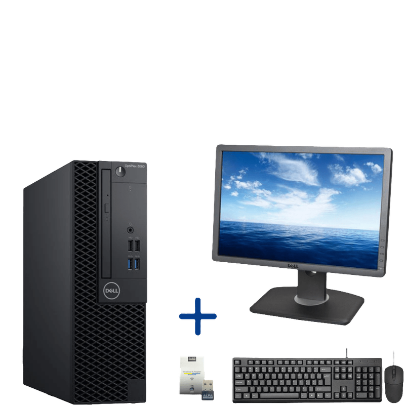 Dell OptiPlex 3060 SFF Business Computer Set; i5 8500; 8GB PC4; 256GB SSD; Win11Pro; Refurb